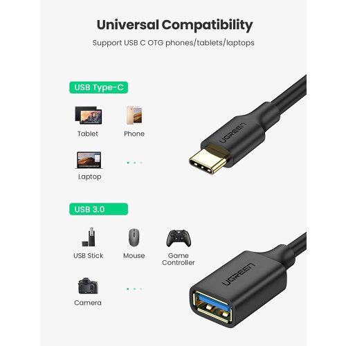 UGREEN USB-C Male to USB 3.0 Female Cable