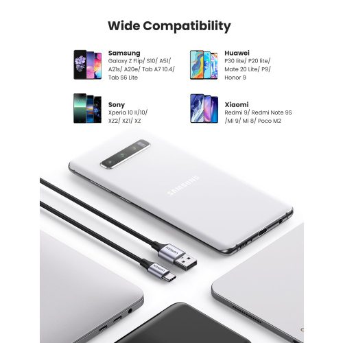 UGREEN USB to USB-C 5V/3A Fast Cable Aluminium Braid